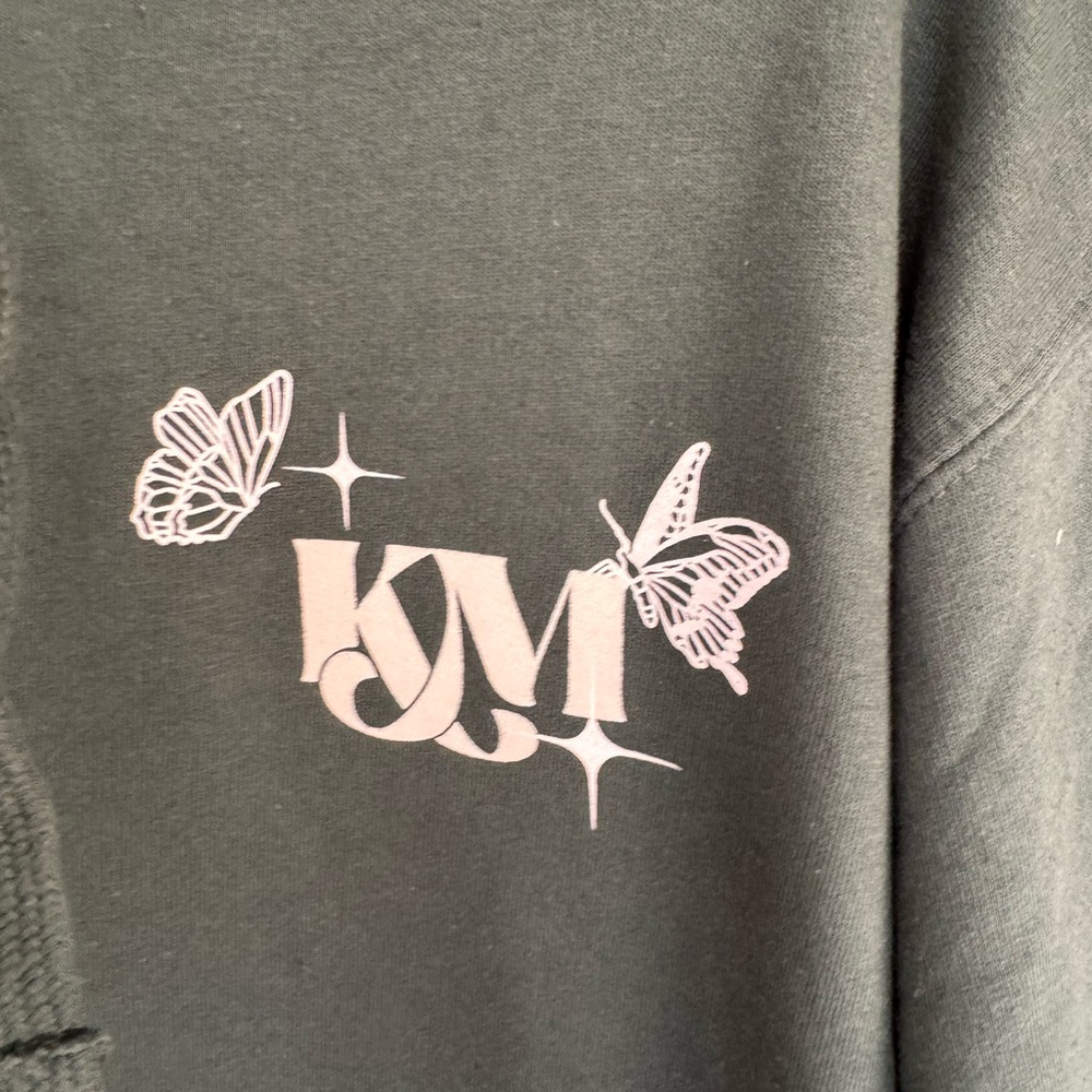Kacey Musgraves Golden Hour Tour Merch Green Hoodie Butterfly Lyric Size S - Picture 5 of 5